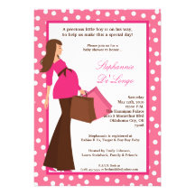 invitation de achat de baby shower de maman modern