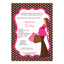 invitation de achat de baby shower de maman modern