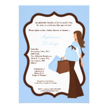 invitation de achat de baby shower de maman modern