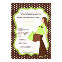 invitation de achat de baby shower de maman modern