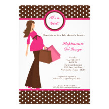 invitation de achat de baby shower de maman modern