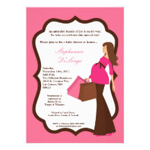 invitation de achat de baby shower de maman modern