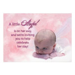Invitation de baby shower - bébé d'ange