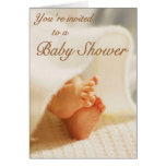 Invitation de baby shower carte de vœux