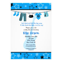 Invitation de baby shower de balancier de VEDETTE 