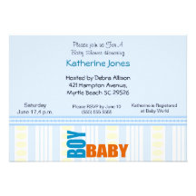 Invitation de baby shower de bébé
