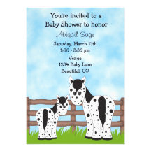 Invitation de baby shower de cheval d'Appaloosa