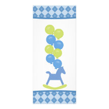 Invitation de baby shower de cheval de basculage