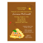 Invitation de baby shower de citrouille de chute - invitations
