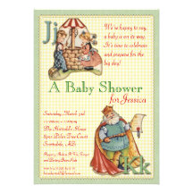 Invitation de baby shower de comptine