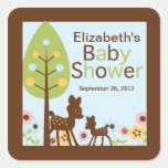 Invitation de baby shower de garçon de cerfs commu autocollants