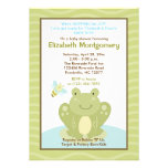 Invitation de baby shower de grenouille et d'insec invitations