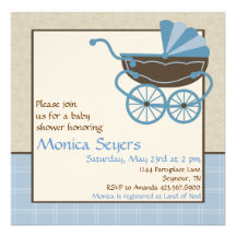 Invitation de baby shower de landau