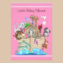 Invitation de baby shower de l'arche de Noé invitations
