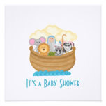 Invitation de baby shower de l'arche de Noé