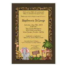 invitation de baby shower de moine de girafe de sa