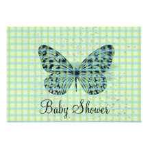 Invitation de baby shower de papillon