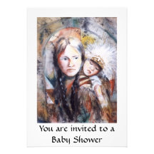 Invitation de baby shower de papoose de PMACarlson