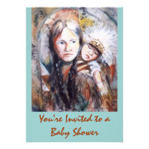 Invitation de baby shower de papoose de PMACarlson