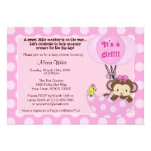Invitation de baby shower de parapluie de birdie d