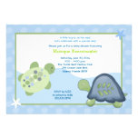 Invitation de baby shower de récif de tortue - ble
