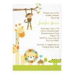 Invitation de baby shower de safari de jungle de m