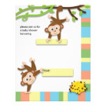 Invitation de baby shower de singe