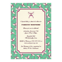 Invitation de baby shower de vol de papillon - men