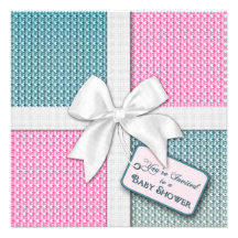 Invitation de baby shower - enveloppe de cadeau