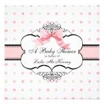 Invitation de baby shower - remous de point d'arc 