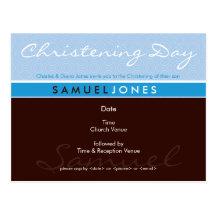 INVITATION DE BAPTÊME : : 2 simplement super Carte Postale