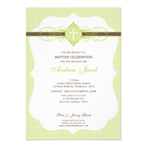 INVITATION DE BAPTÊME : : 2P impeccable