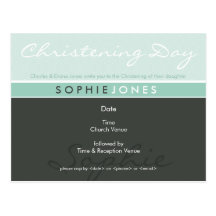 INVITATION DE BAPTÊME : : 5 simplement super Carte Postale