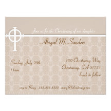 Invitation de baptême de bébé