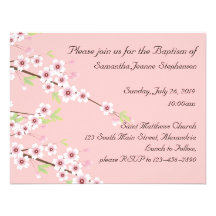 Invitation de baptême de bébé