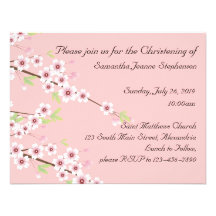 Invitation de baptême de bébé