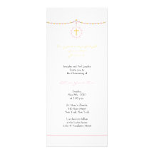 Invitation de baptême de fille