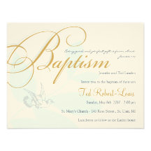 Invitation de baptême de garçon