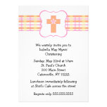 Invitation de baptême de plaid de ressort