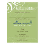 INVITATION DE BAPTÊME : : mode 8 de concepteur Carte Postale