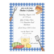 Invitation de barbecue d'été