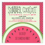 Invitation de barbecue d'été de pastèque