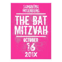 Invitation de bat mitzvah de groupe de rock dans l invitations