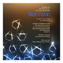 Invitation de bat mitzvah de guide d'ÉTOILE et OPT
