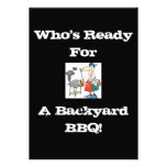Invitation de BBQ de jardin