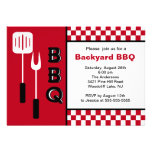Invitation de BBQ de jardin d'heure d'été