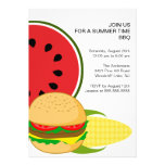 Invitation de BBQ d'heure d'été