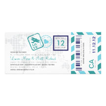 Invitation de billet de par avion de carte d'embar