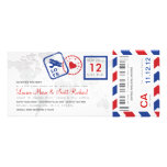 Invitation de billet de par avion de carte d'embar