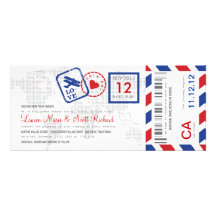 Invitation de billet de par avion de carte d'embar